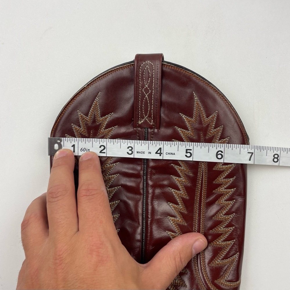 Vintage Dan Post Brown Front Cut Python Cowboy Bo… - image 14